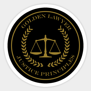 emblem of justice Sticker